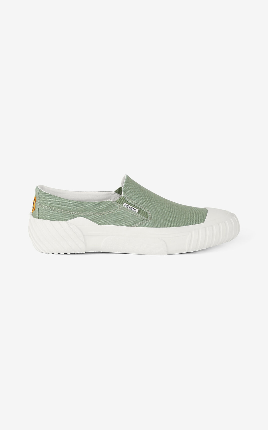 Kenzo Tiger Crest lace free Zapatillas Hombre Verde Claro | 8652043-AM